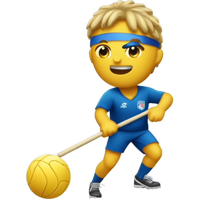 olimpico saltando con un baston emoji