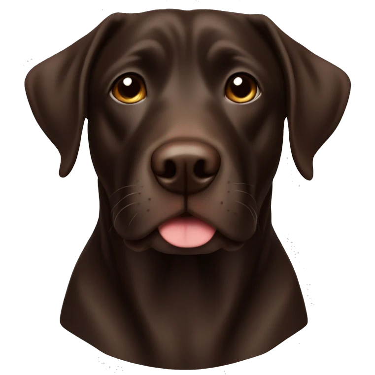Dark chocolate lab pit emoji