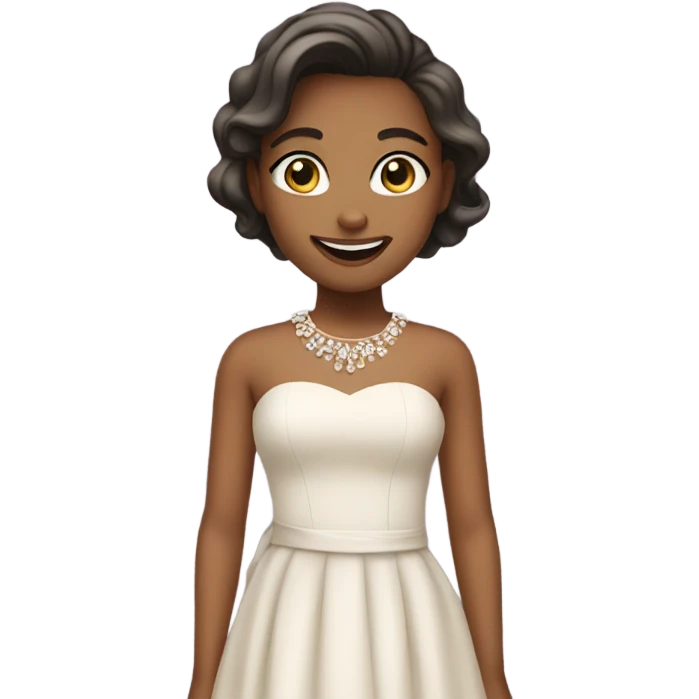 smiling girl elegant dr emoji
