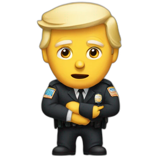 trump-getting-arrested emoji