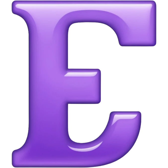 purple letter T emoji