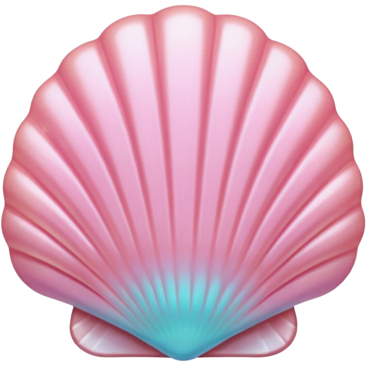 pastel pink shell realistic emoji