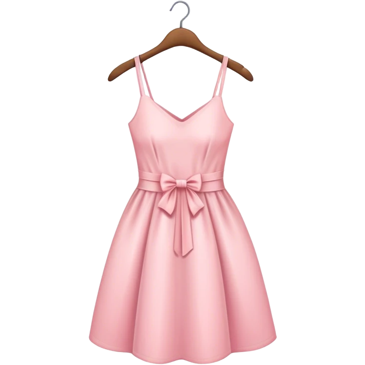 pastel pink spring dress on hanger emoji