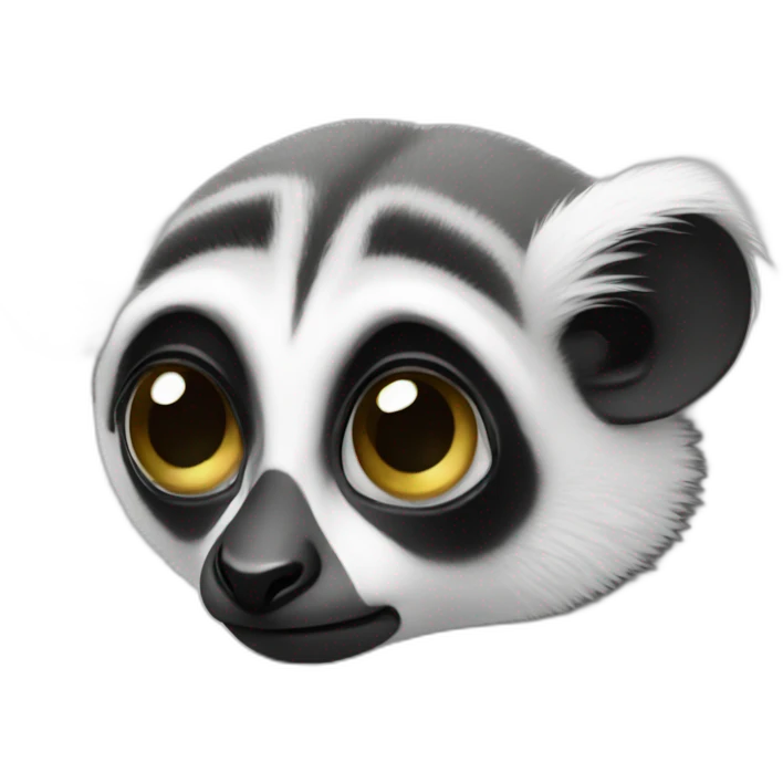 a very sad lemur emoji