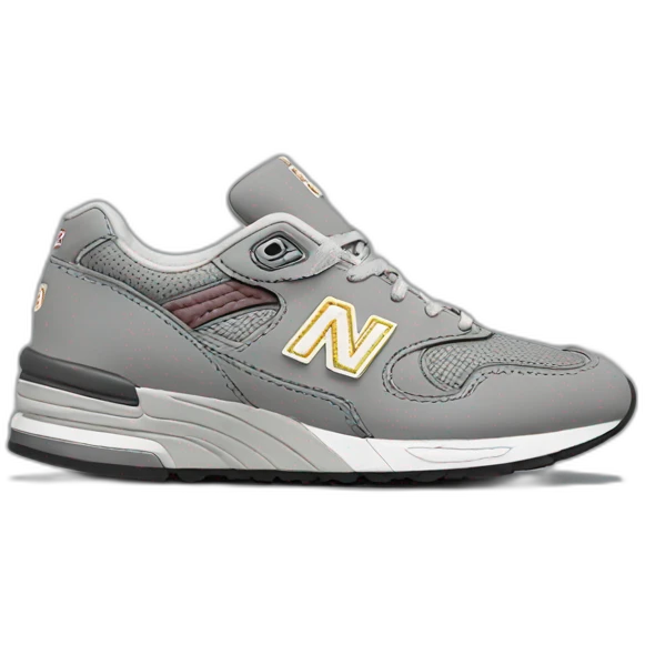 newbalance grey 991 shoes emoji