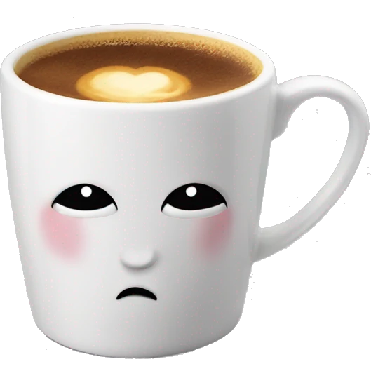 caffè xl dans un mug emoji