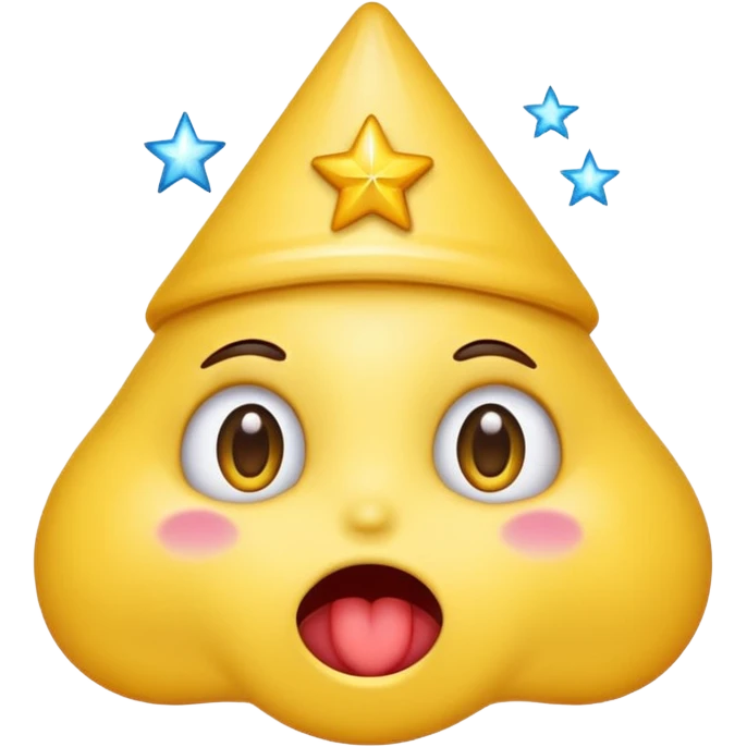 A emoji drooling with star eyes emoji