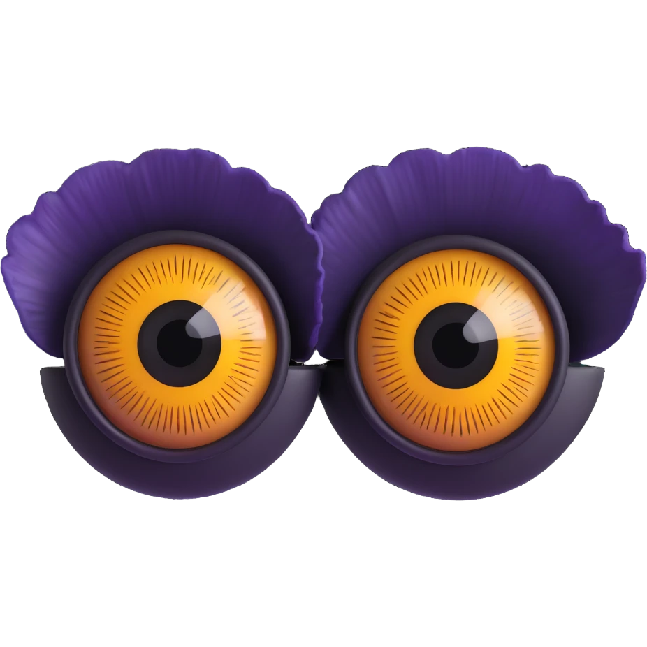 realistic 3D eyes with detailed iris emoji