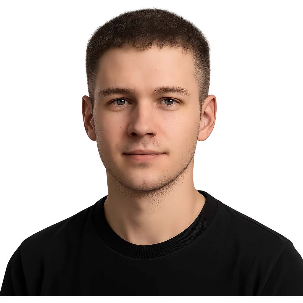 portrait of a young man with short haircut emoji