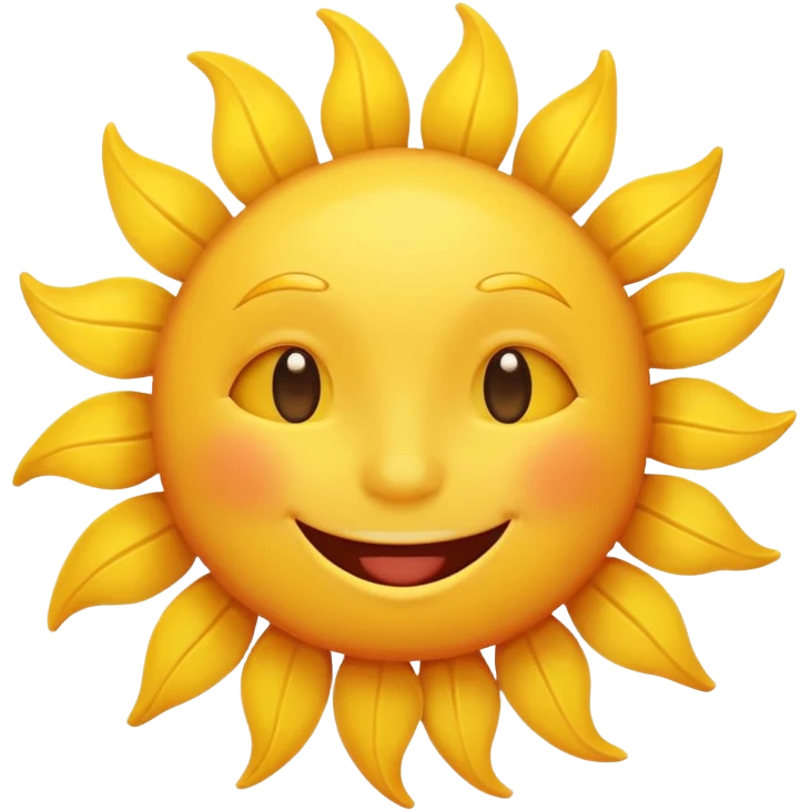 a happy sun emoji emoji