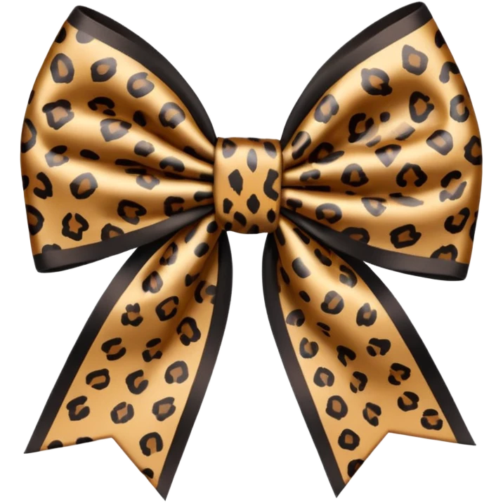 Leopard bow emoji emoji