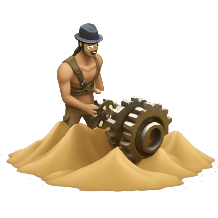 throw sand in gears emoji