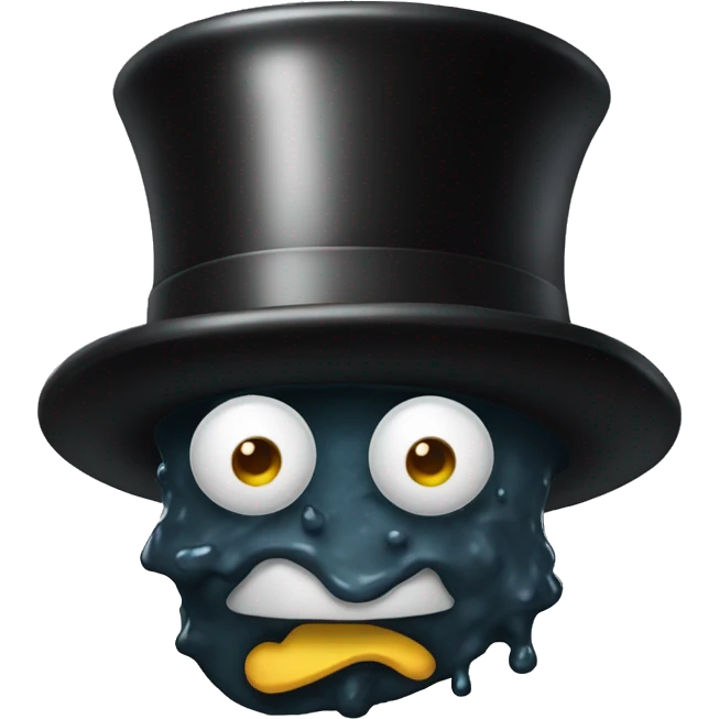 Sludge in a top hat  emoji