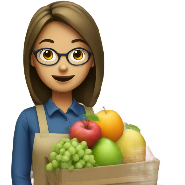 Professional fruit shopper girl emoji