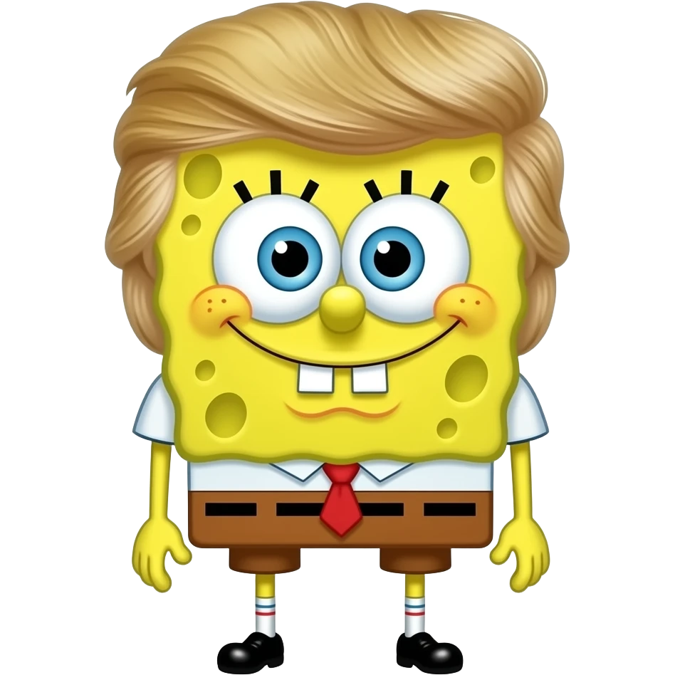 spongebob donald trump emoji