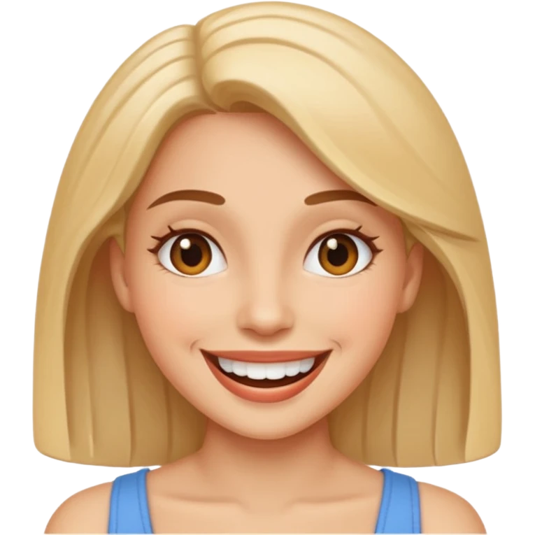  a woman totally happy emoji