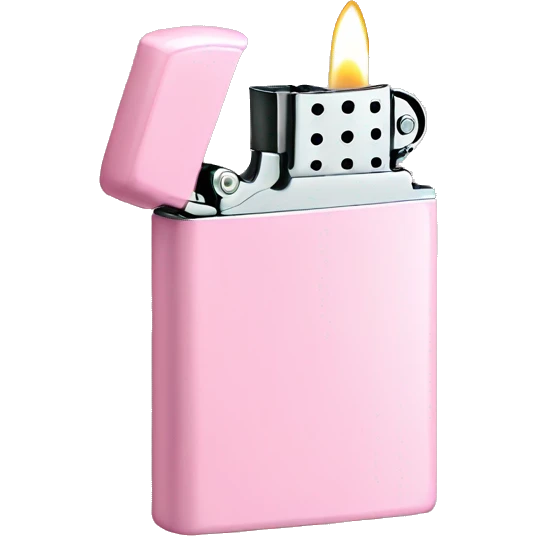Light pink lighter emoji