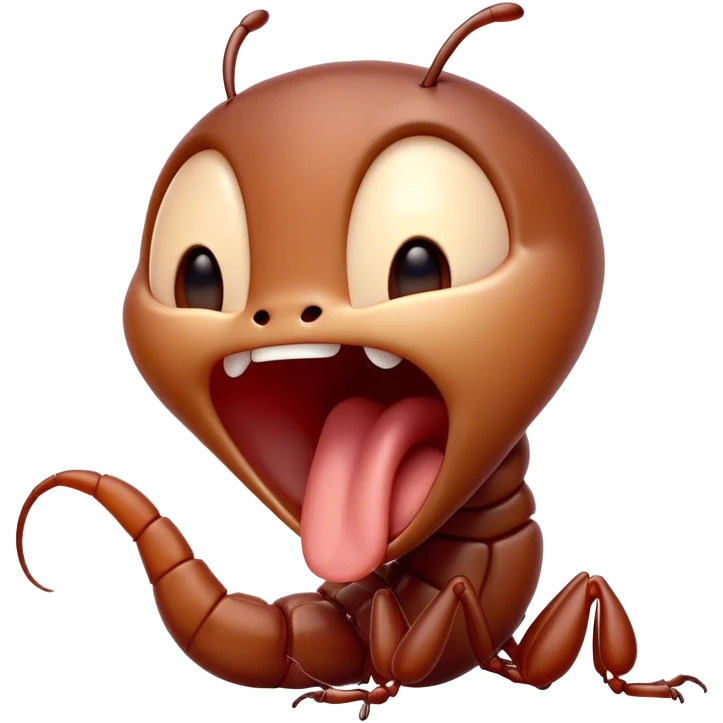 Cinematic Adorable Yawning Ant Portrait Emoji, Head tilted slightly with a dramatic, wide-open yawn, showcasing a tiny, segmented body with softly drooping features and sleepy, half-closed eyes, Simplified yet irresistibly cute features, highly detailed, glowing with a soft, cozy natural glow, high shine, relaxed yet expressive, stylized with a dash of whimsical charm, soft glowing outline, capturing the essence of a drowsy ant that appears ready to stretch out for a nap! emoji