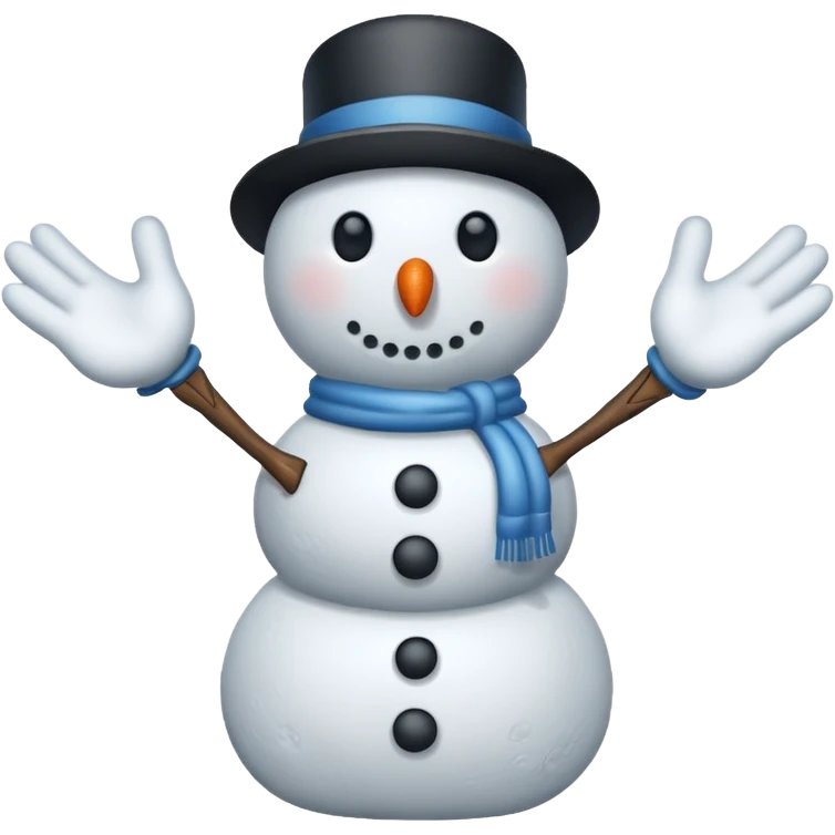 snowman hands only emoji