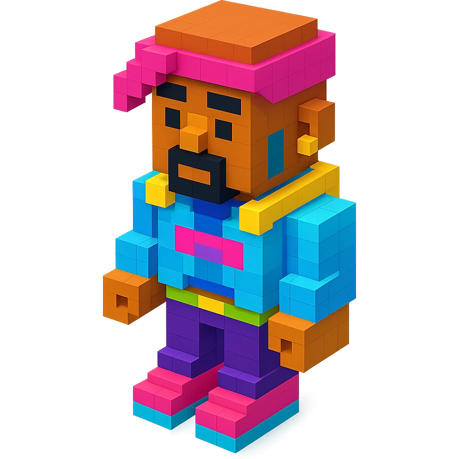 Lego 2Pac in a futuristic outfit emoji