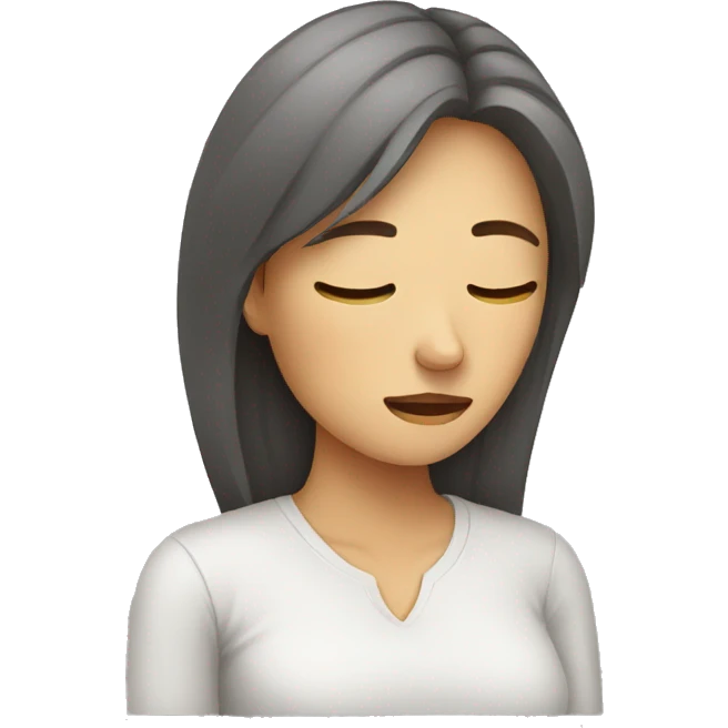 Women exhausted emoji
