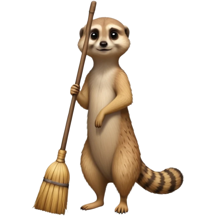 Meerkat with broom emoji