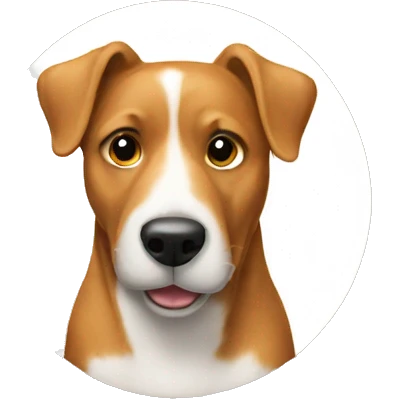 dog with dog food in front of him emoji