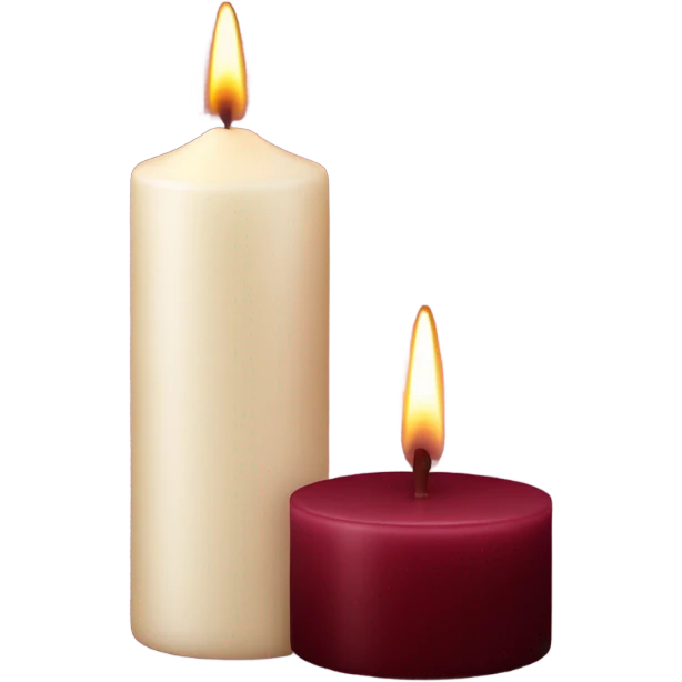 burgundy 🕯️ emoji