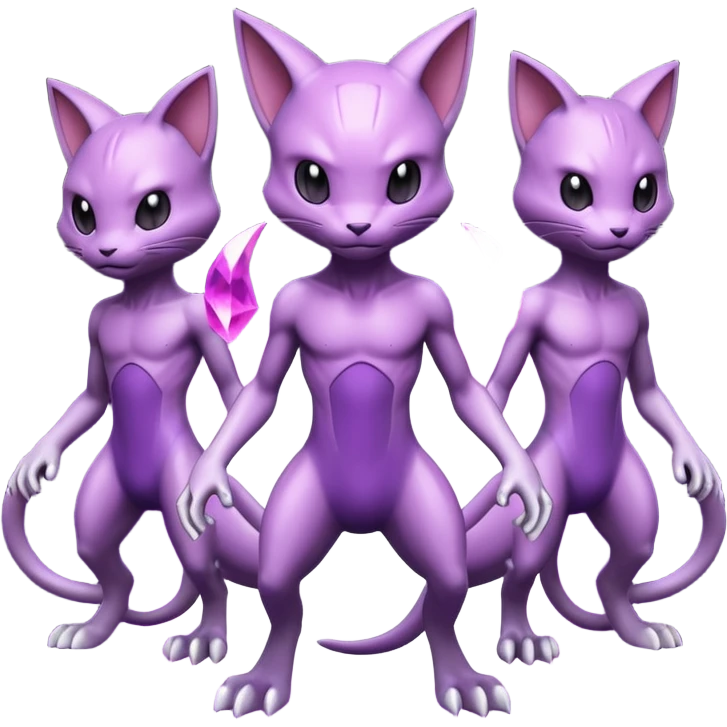 Genesect-Sableye-Mewtwo-Mew-fusion emoji