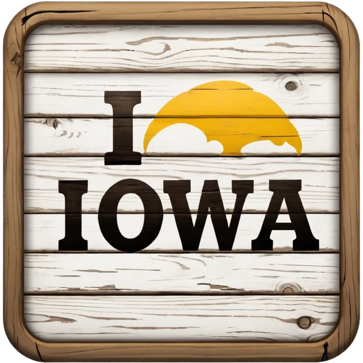 letrero que diga IOWA emoji