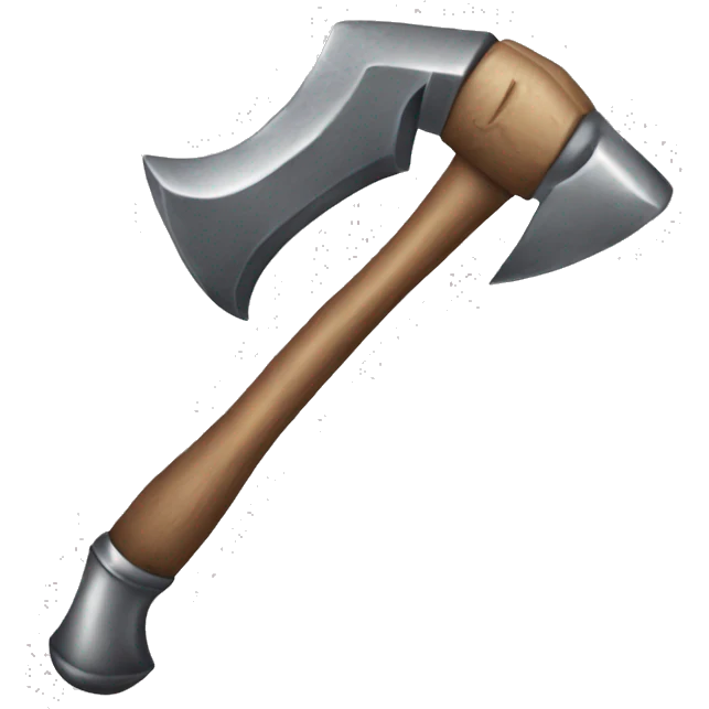 Hammer with eyes that is wearing pants emoji