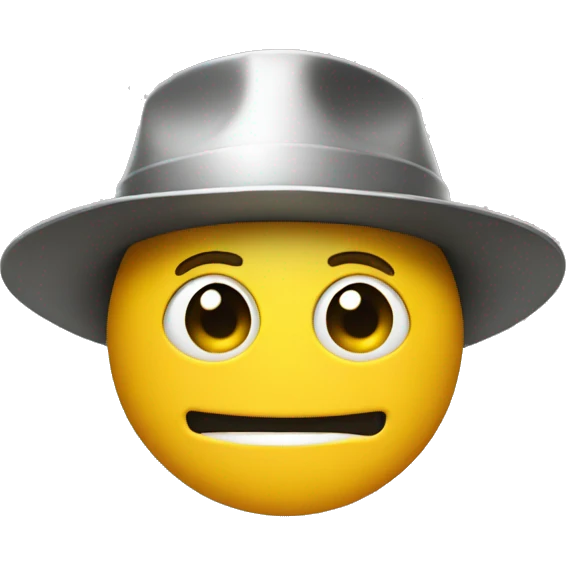 yellow emoji wearing a tin hat emoji