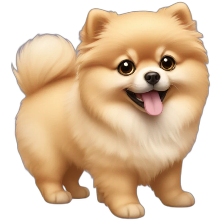 Pomeranian puppy emoji