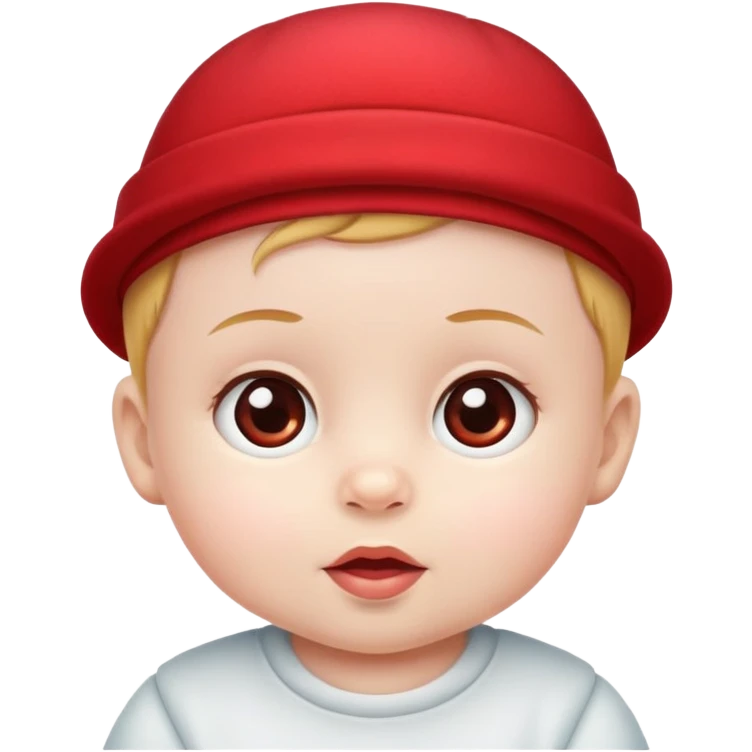 Baby with red hat emoji