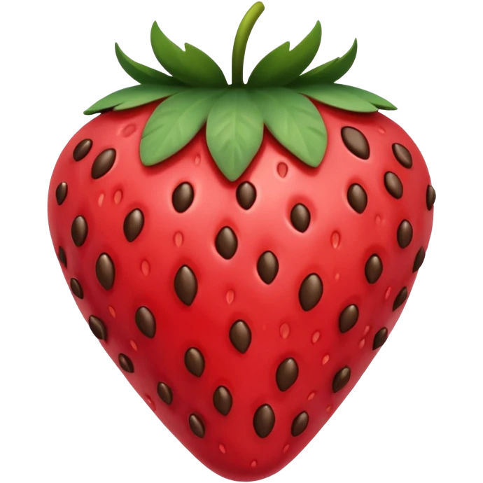 Chocolate covered strawberry  emoji