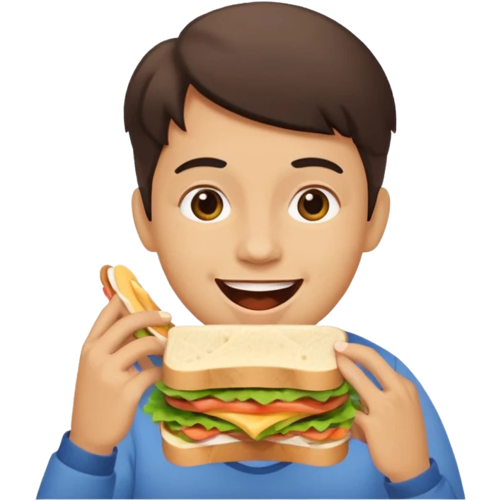 enthisuastic luncher  "E///"     emoji