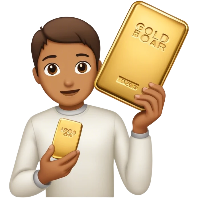 holding gold bar emoji