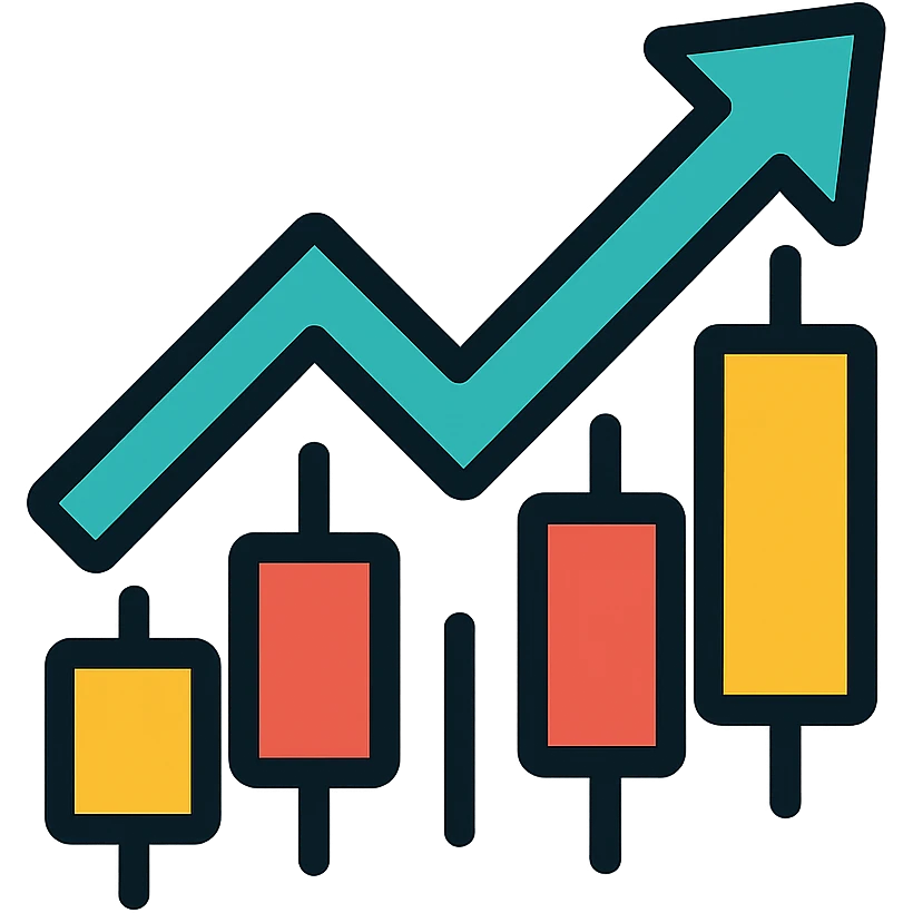 trading modern flat icon style emoji