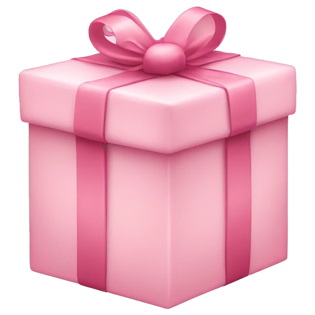 Light pink Christmas gift  emoji