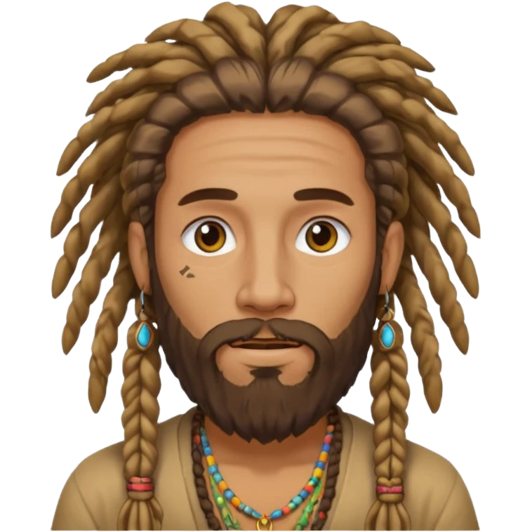 dreadlock hippie beard emoji