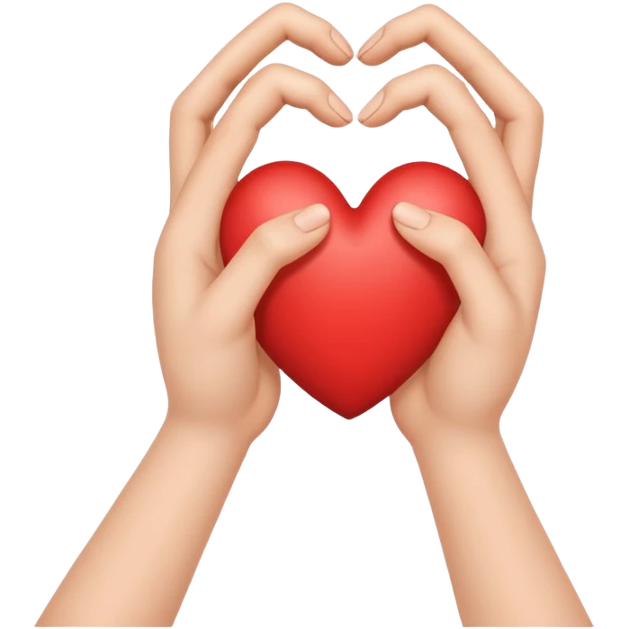 Make a hand heart emoji