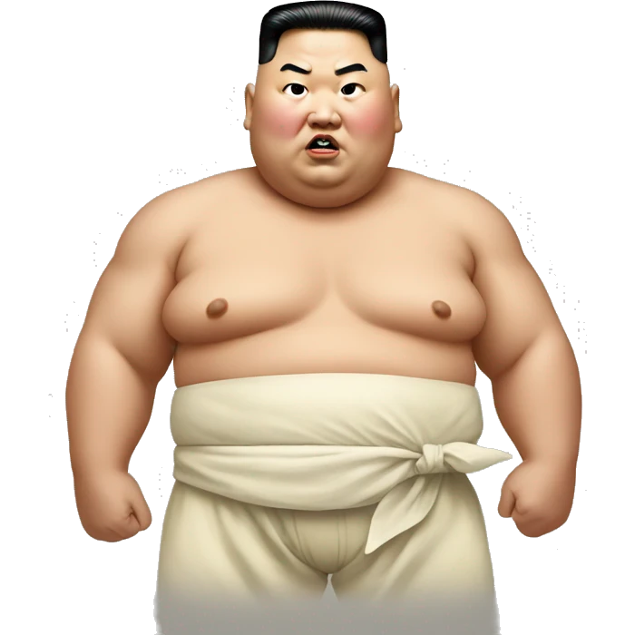 Kim jong un as a sumo wrestler emoji