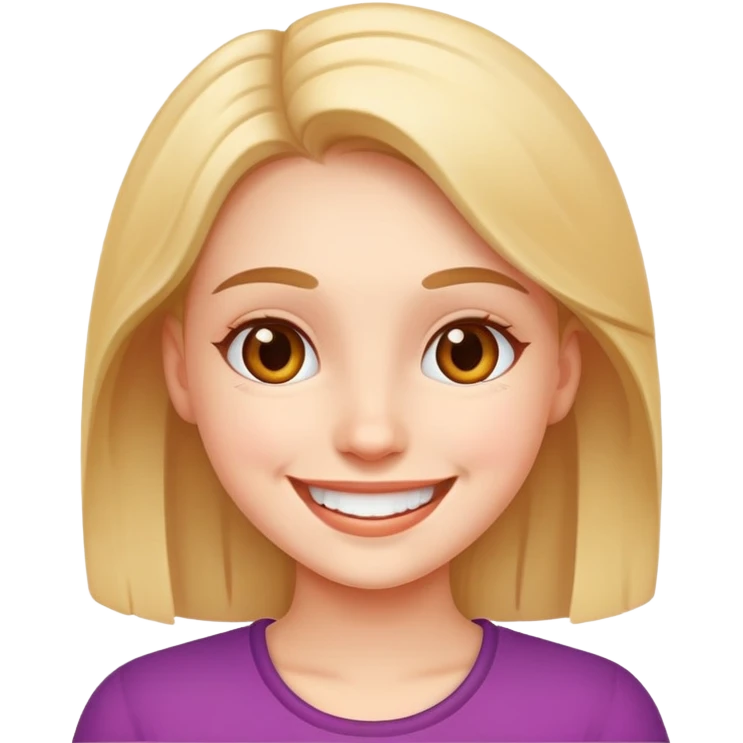 Niña feliz emoji