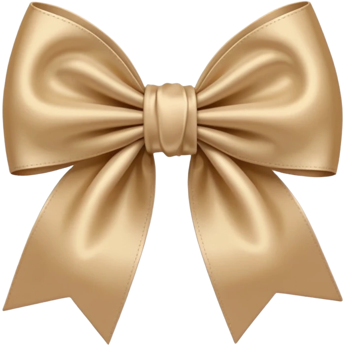 Beige bow emoji