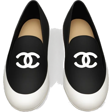 Chanel logo flats emoji
