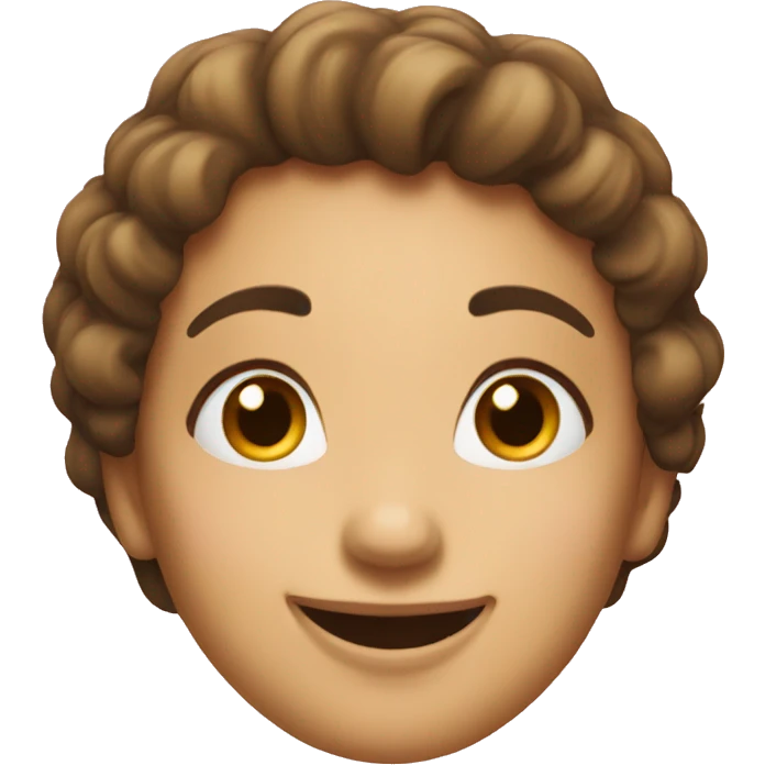 Cute lady smile emoji