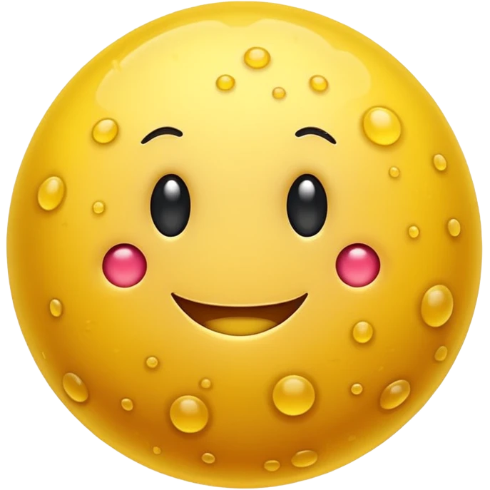 smiling yellow bacterium emoji