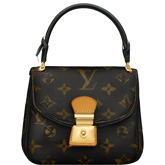 Louis Vuitton bag black emoji