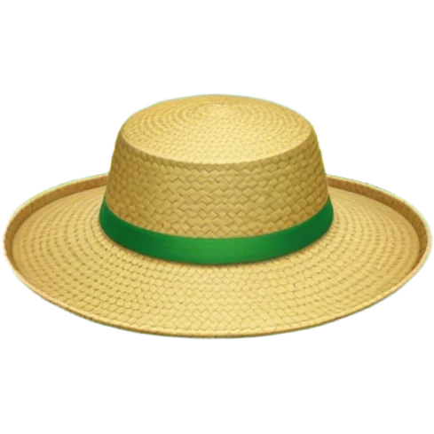 Cinematic Realistic image of a traditional rice farmer's hat, crafted from woven natural fibers with delicate texture details, set against a lush backdrop of vibrant green rice paddies under gentle, early morning light that evokes rural tradition. emoji