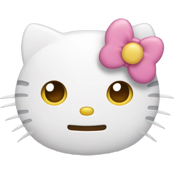 Hello kitty face emoji